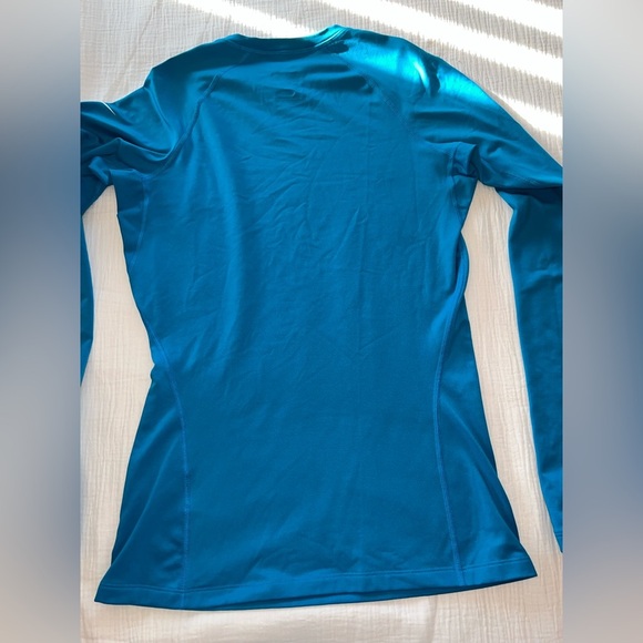 Nike Pro Combat Therma-FIT Dri-FIT Long Sleeve Shirt Blue Size M | EUC - Picture 10 of 12